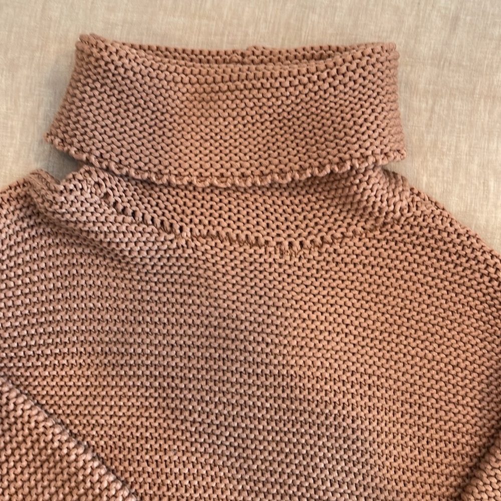 Beige Knit Turtle Neck - Picture 4 of 7